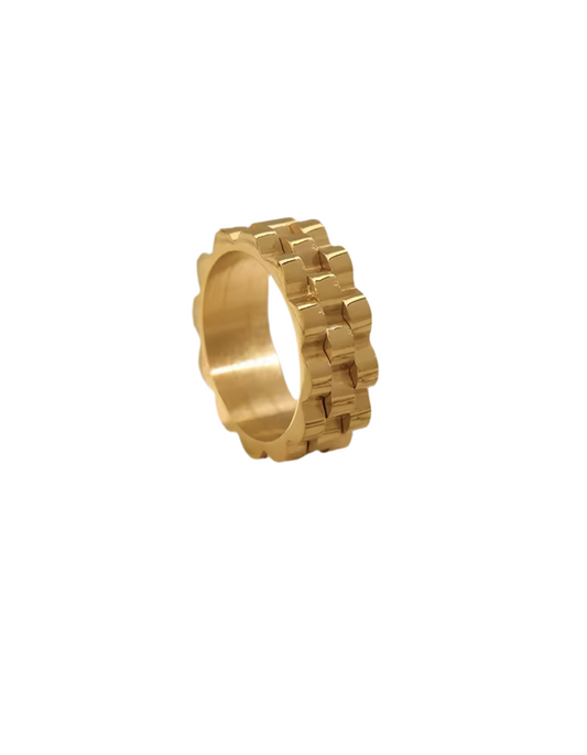 Golden Stacked Ring