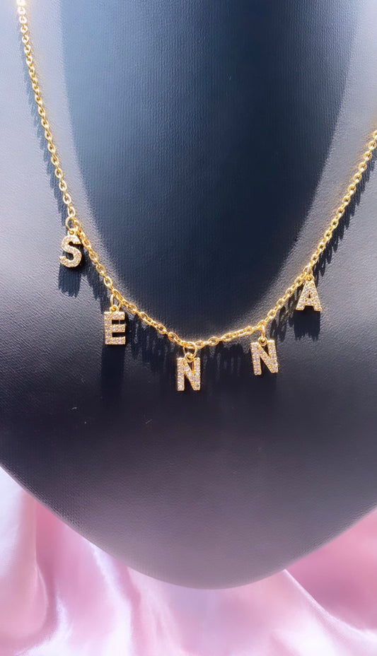 Personalized 18K Gold-Layered Necklace – Custom Name or Letter