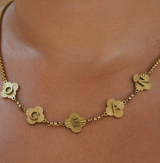Signatur Personalisierte - Clover Halskette