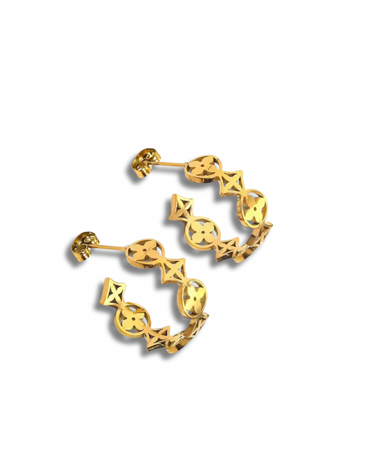 Monogram Luxe Hoops