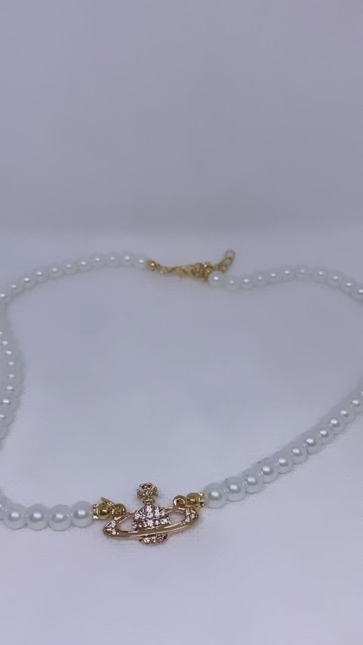 Spaceship pearl necklace discount