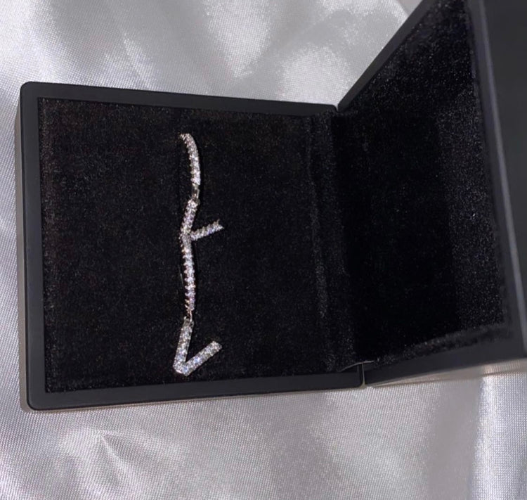 Boucles d'oreilles initiales